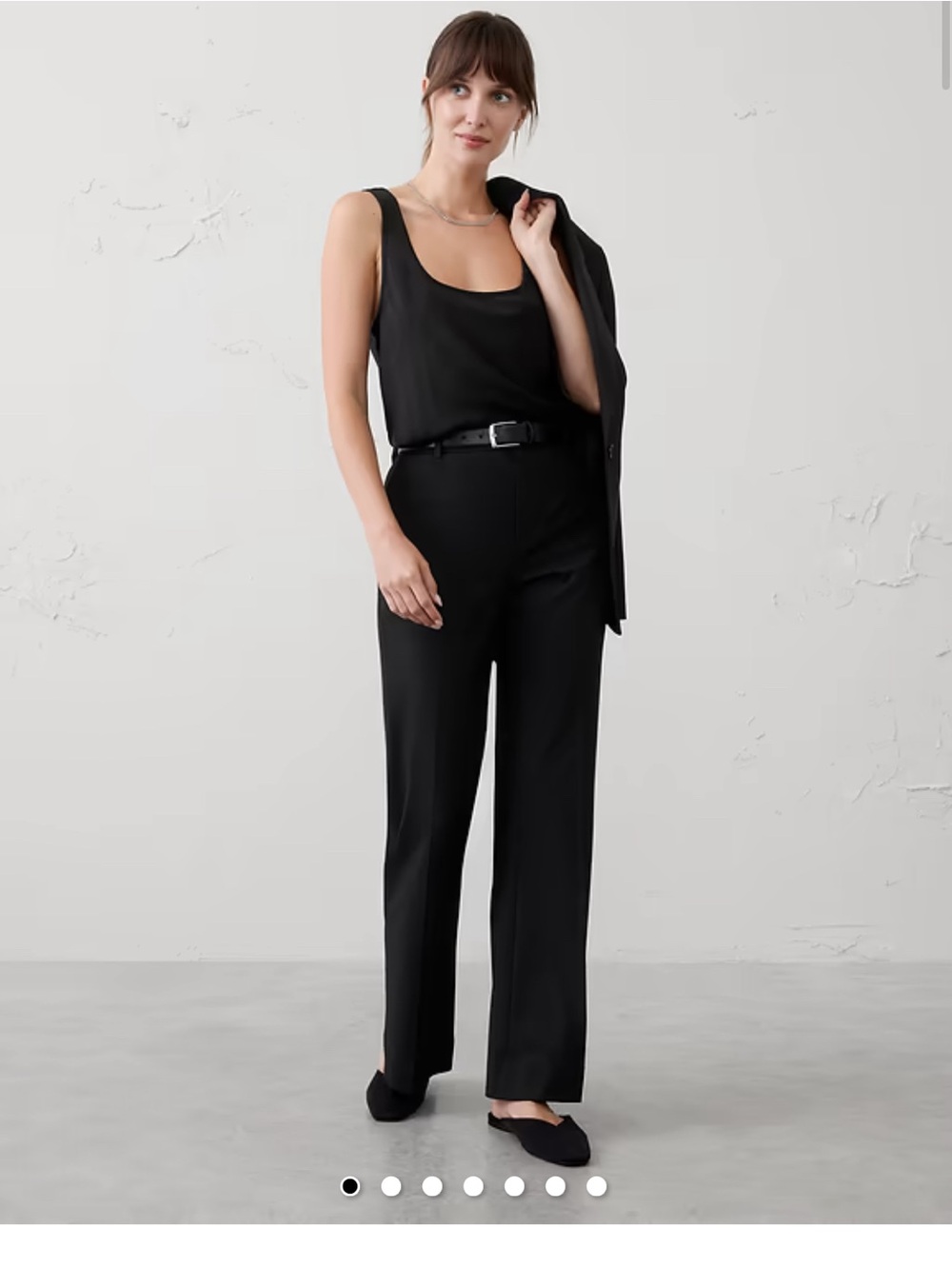 Banana Republic Black Boot-Cut Dress Pants